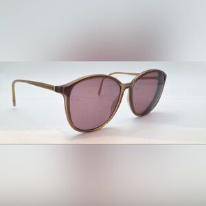 Vintage Rodenstock 947 Brown Translucent Oval Sunglasses Frames Only